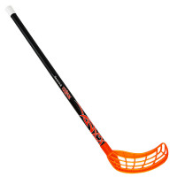 Клюшка для флорбола Realstick Tribal Jr MR-KF-TR70-OR, 70см, прямой крюк, пластик, черн-оранж