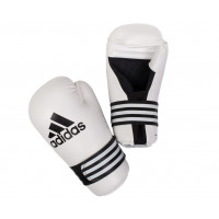 Перчатки полуконтакт Adidas Semi Contact Gloves белые adiBFC01