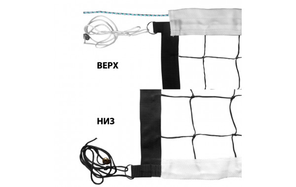 Сетка волейбольная профессиональная 9.5х1м, нить3,5мм ПП, яч.10см FS-V-№8 черная 600_380