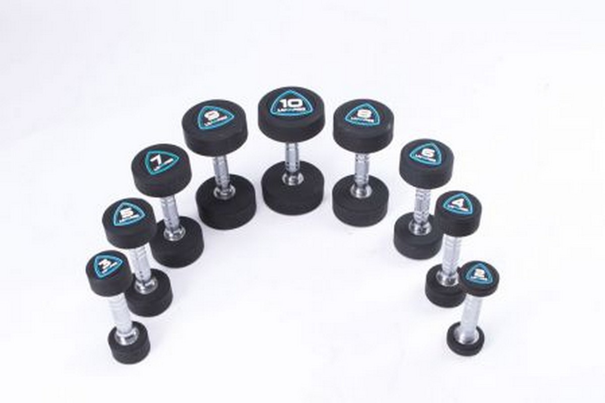 Гантели в уретане 10 кг Live Pro Studio Dumbbells LP8075-10 1200_800