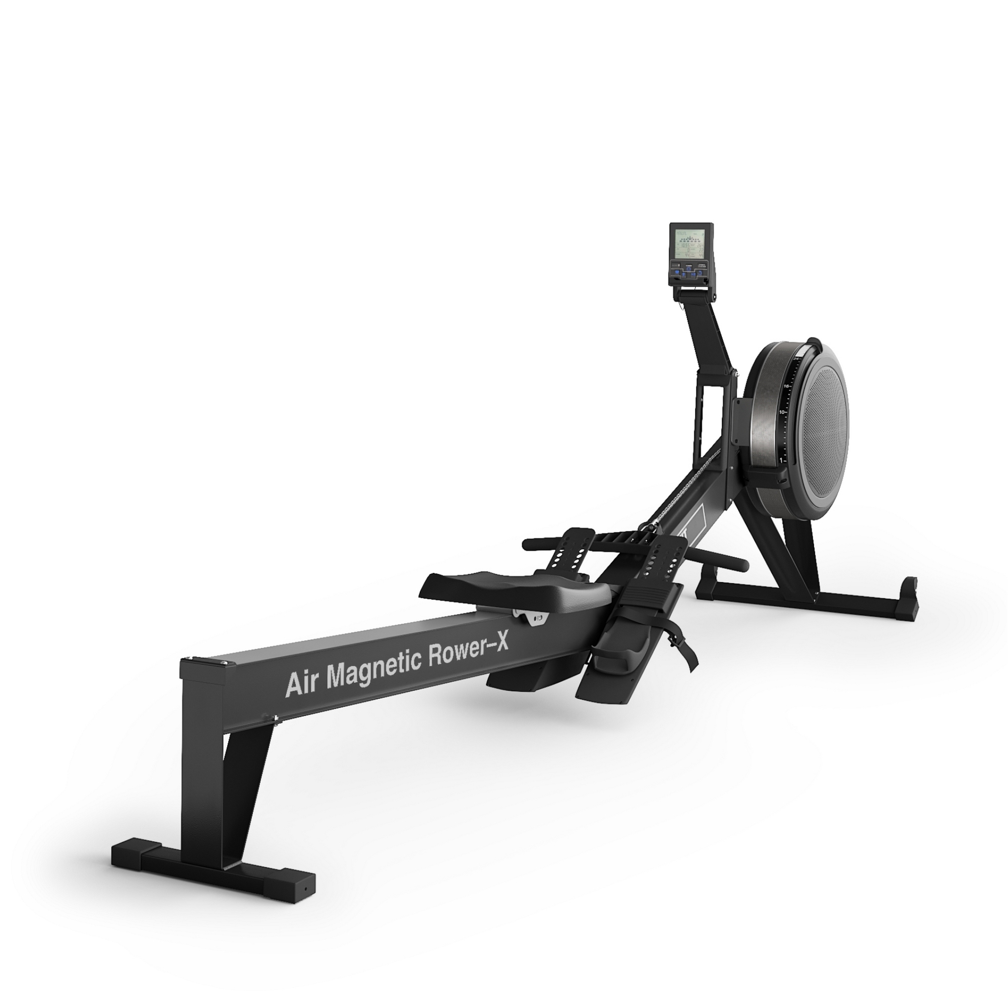 Гребной тренажер UnixFit PRO Air Magnetic Rower-X Black RMAMRXB 2000_1999