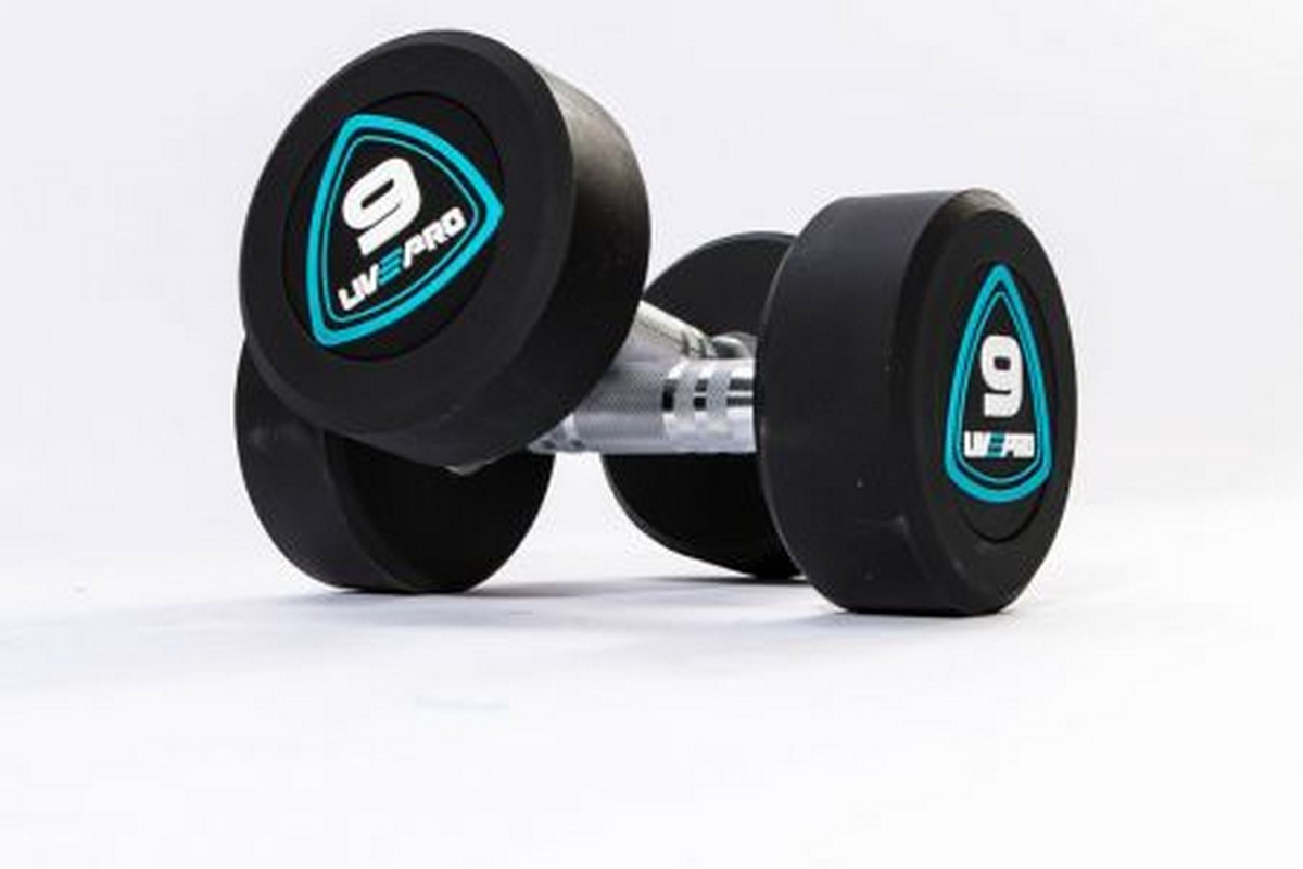 Гантели в уретане 2 кг Live Pro Studio Dumbbells LP8075-02 1200_800