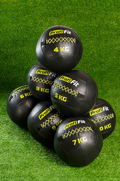 Медицинбол набивной (Wallball) Profi-Fit 10 кг 400_600